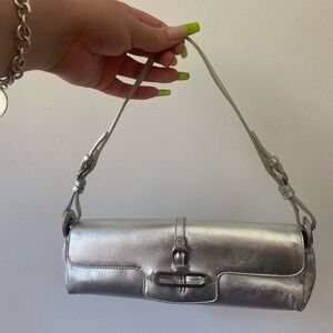 Vintage Silver JIMMY CHOO Tulita Mini Bag
